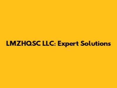 LMZHQSC LLC: Expert Solutions