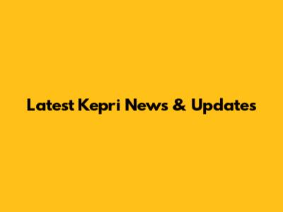Latest Kepri News & Updates