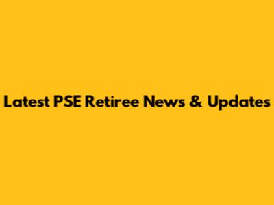 Latest PSE Retiree News & Updates