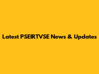 Latest PSEIRTVSE News & Updates