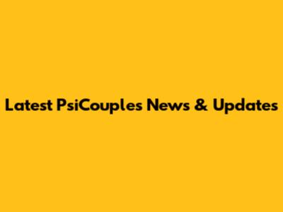 Latest PsiCouples News & Updates