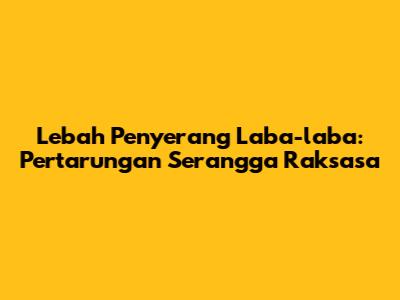 Lebah Penyerang Laba-laba: Pertarungan Serangga Raksasa