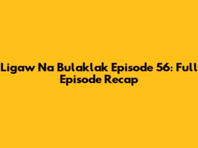 Ligaw Na Bulaklak Episode 56: Full Episode Recap