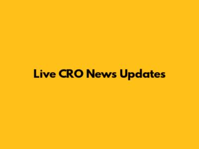 Live CRO News Updates