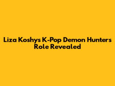 Liza Koshy's K-Pop Demon Hunters Role Revealed
