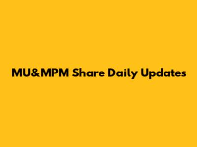 MU&MPM Share Daily Updates