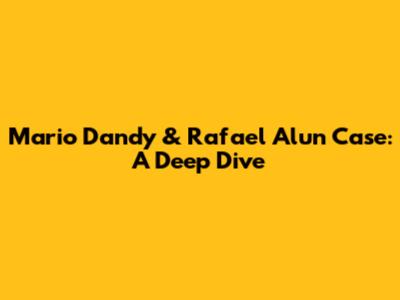 Mario Dandy & Rafael Alun Case: A Deep Dive