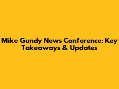 Mike Gundy News Conference: Key Takeaways & Updates