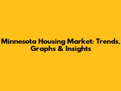 Minnesota Housing Market: Trends, Graphs & Insights