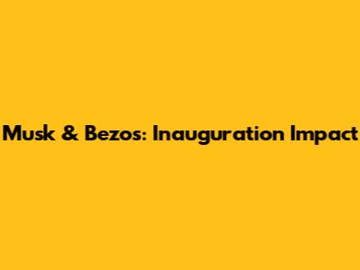 Musk & Bezos: Inauguration Impact