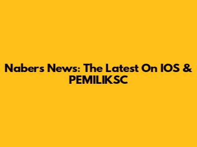 Nabers News: The Latest On IOS & PEMILIKSC