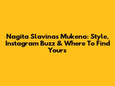 Nagita Slavina's Mukena: Style, Instagram Buzz & Where To Find Yours