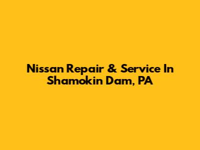Nissan Repair & Service In Shamokin Dam, PA