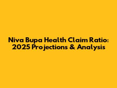 Niva Bupa Health Claim Ratio: 2025 Projections & Analysis