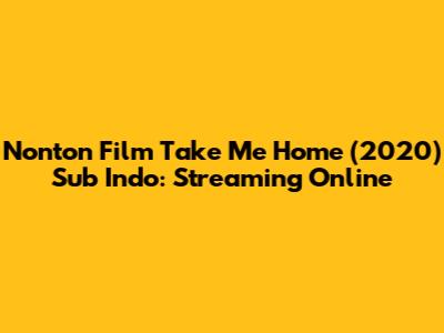 Nonton Film Take Me Home (2020) Sub Indo: Streaming Online