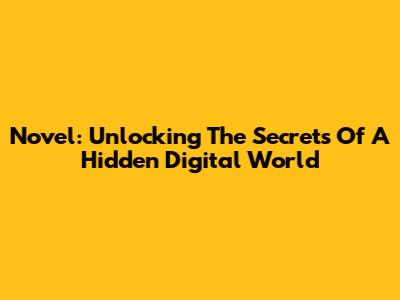 Novel: Unlocking The Secrets Of A Hidden Digital World