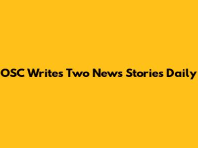 OSC Writes Two News Stories Daily