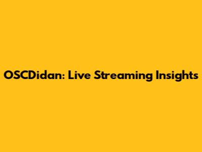OSCDidan: Live Streaming Insights