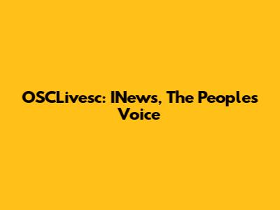 OSCLivesc: INews, The People's Voice