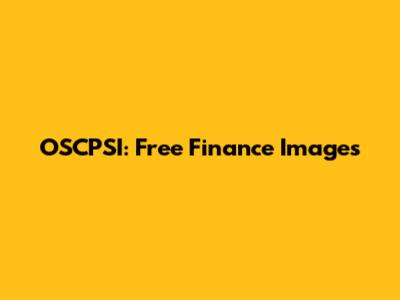 OSCPSI: Free Finance Images