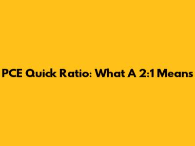 PCE Quick Ratio: What A 2:1 Means