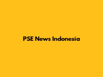 PSE News Indonesia