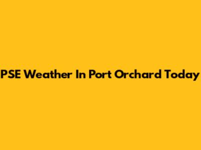 PSE Weather In Port Orchard Today
