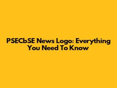 PSECbSE News Logo: Everything You Need To Know