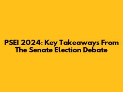 PSEI 2024: Key Takeaways From The Senate Election Debate