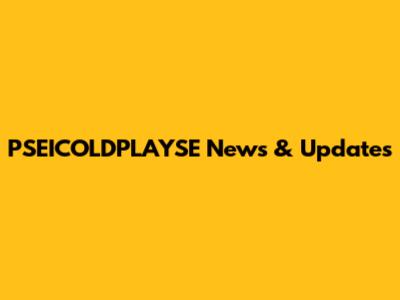 PSEICOLDPLAYSE News & Updates