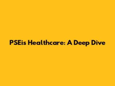 PSEi's Healthcare: A Deep Dive