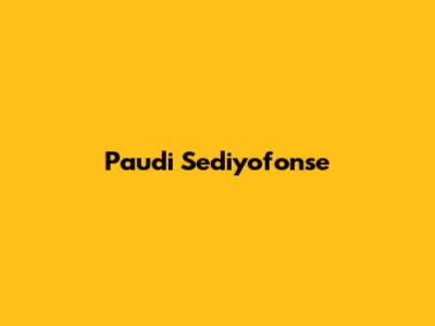 Paudi Sediyofonse