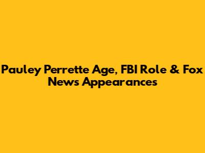 Pauley Perrette Age, FBI Role & Fox News Appearances