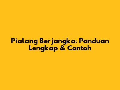 Pialang Berjangka: Panduan Lengkap & Contoh