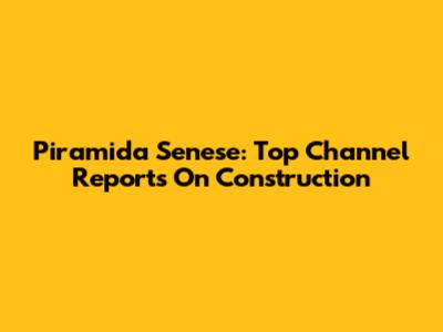 Piramida Senese: Top Channel Reports On Construction