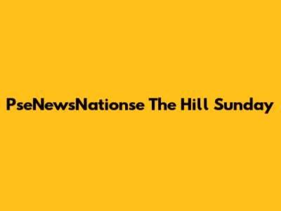PseNewsNationse The Hill Sunday