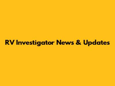 RV Investigator News & Updates