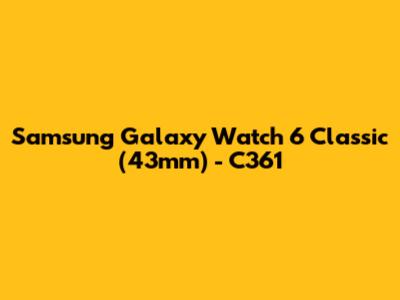 Samsung Galaxy Watch 6 Classic (43mm) - C361
