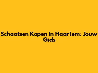 Schaatsen Kopen In Haarlem: Jouw Gids