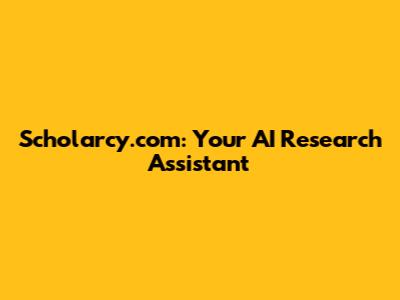 Scholarcy.com: Your AI Research Assistant