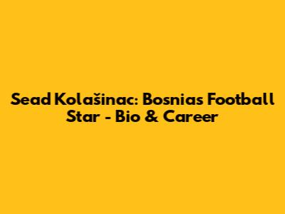 Sead Kolašinac: Bosnia's Football Star - Bio & Career