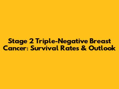Stage 2 Triple-Negative Breast Cancer: Survival Rates & Outlook