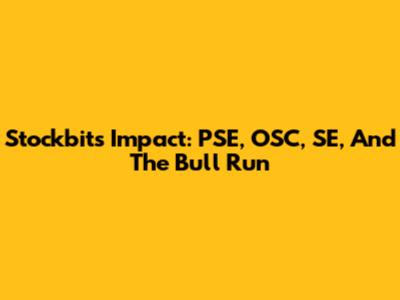 Stockbit's Impact: PSE, OSC, SE, And The Bull Run