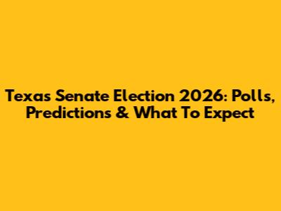 Texas Senate Election 2026: Polls, Predictions & What To Expect