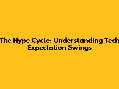 The Hype Cycle: Understanding Tech Expectation Swings