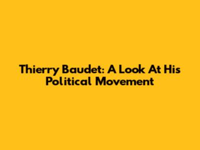 Thierry Baudet: A Look At His Political Movement
