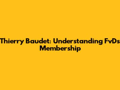 Thierry Baudet: Understanding FvD's Membership