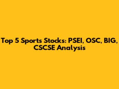 Top 5 Sports Stocks: PSEI, OSC, BIG, CSCSE Analysis