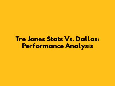 Tre Jones Stats Vs. Dallas: Performance Analysis