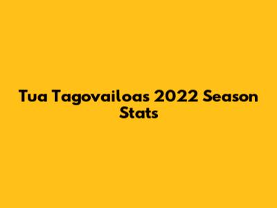 Tua Tagovailoa's 2022 Season Stats